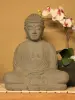 Product image 1 of the product “Seated Buddha - Japanese style, in the sizes from 21cm to 65cm. Antique finish, Brown, Grey, Olive color Grey | 40 cm”